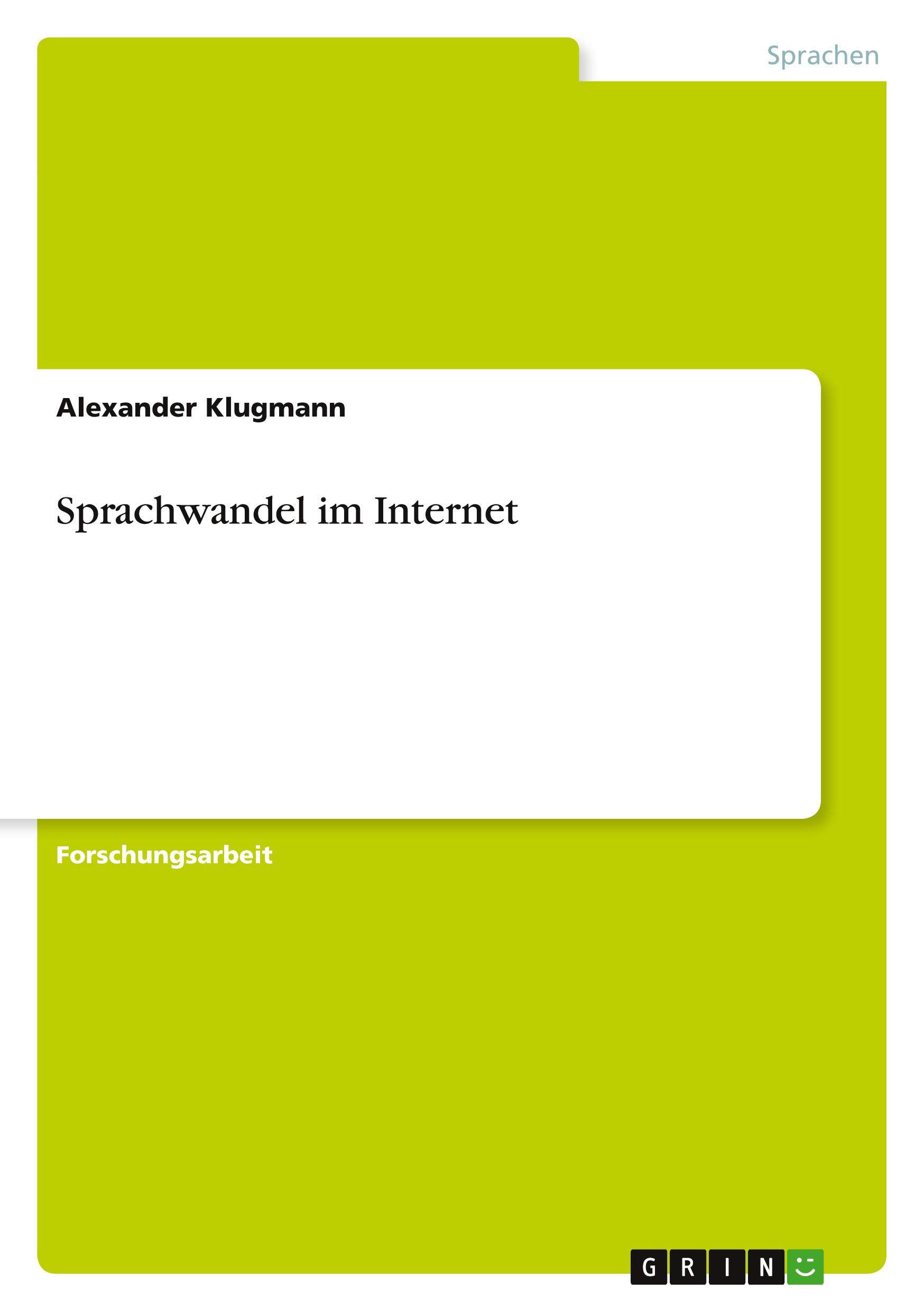 Sprachwandel im Internet