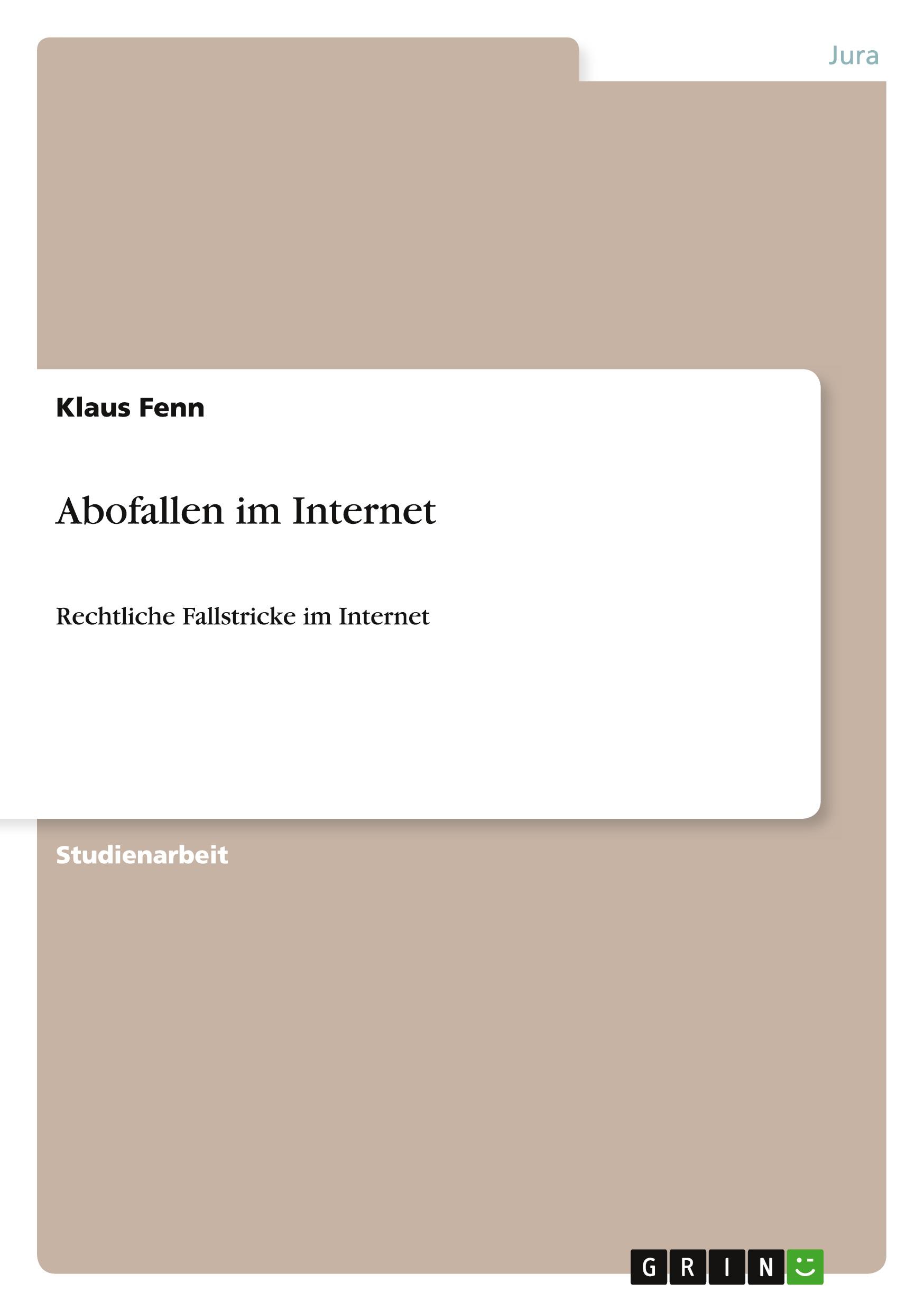 Abofallen im Internet