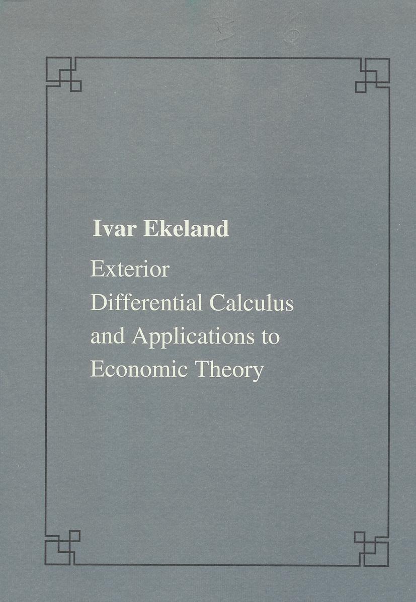 Exterior Differential Calculus and Applications to Economic Theory