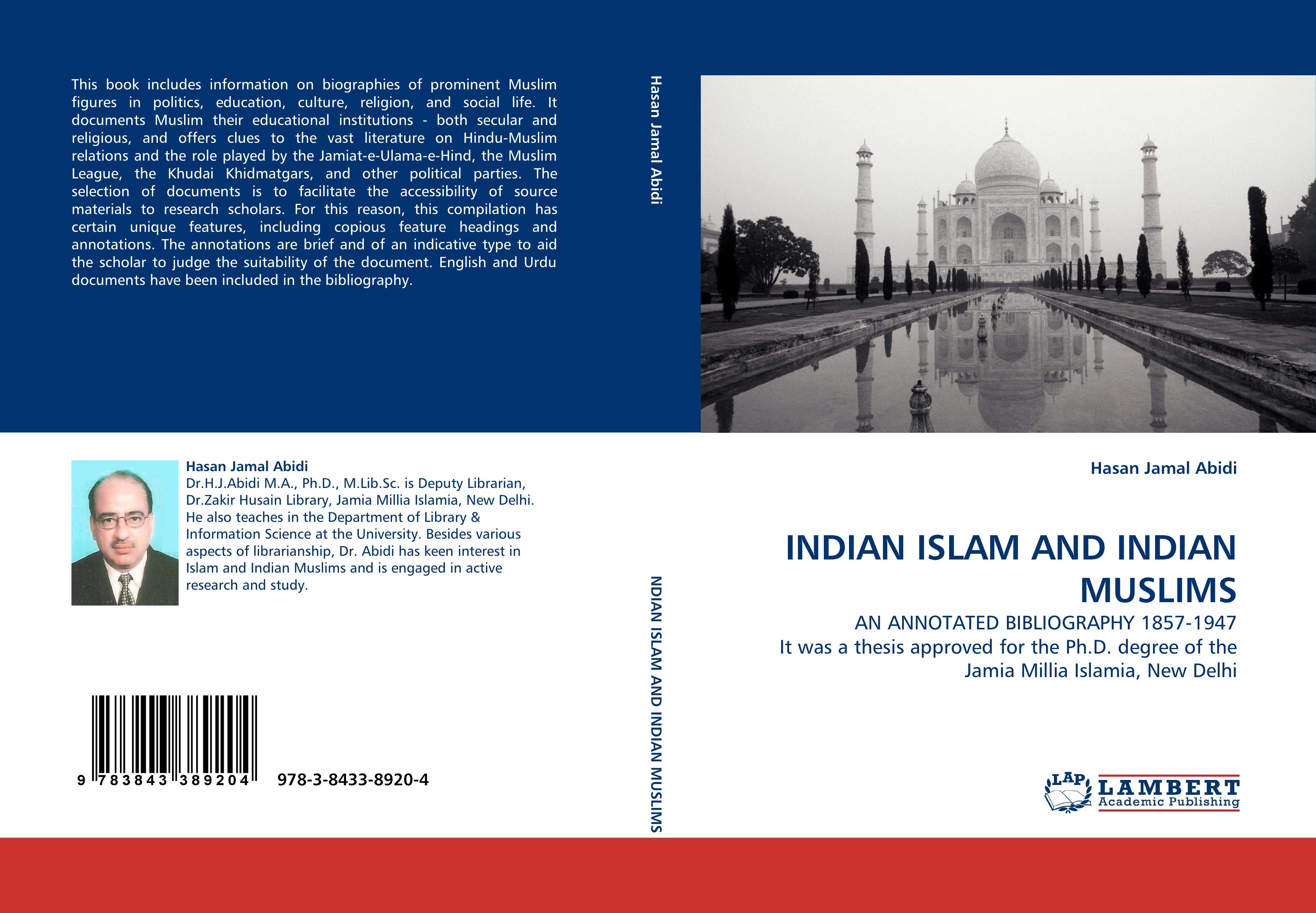 INDIAN ISLAM AND INDIAN MUSLIMS