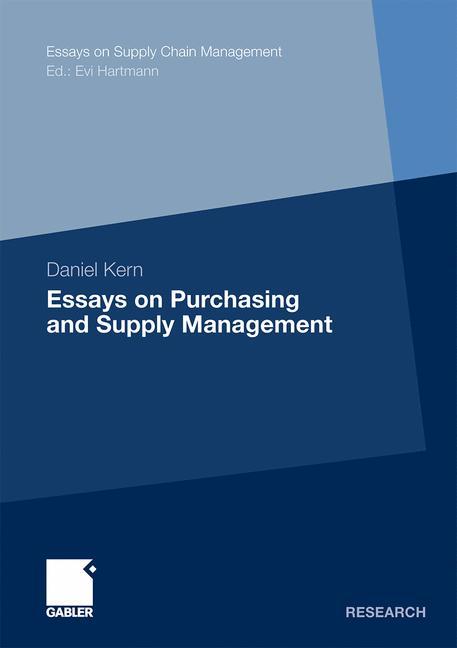 Essays on Purchasing and Supply Management