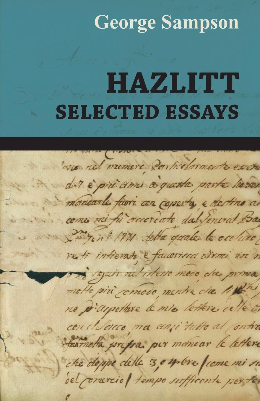 Hazlitt - Selected Essays