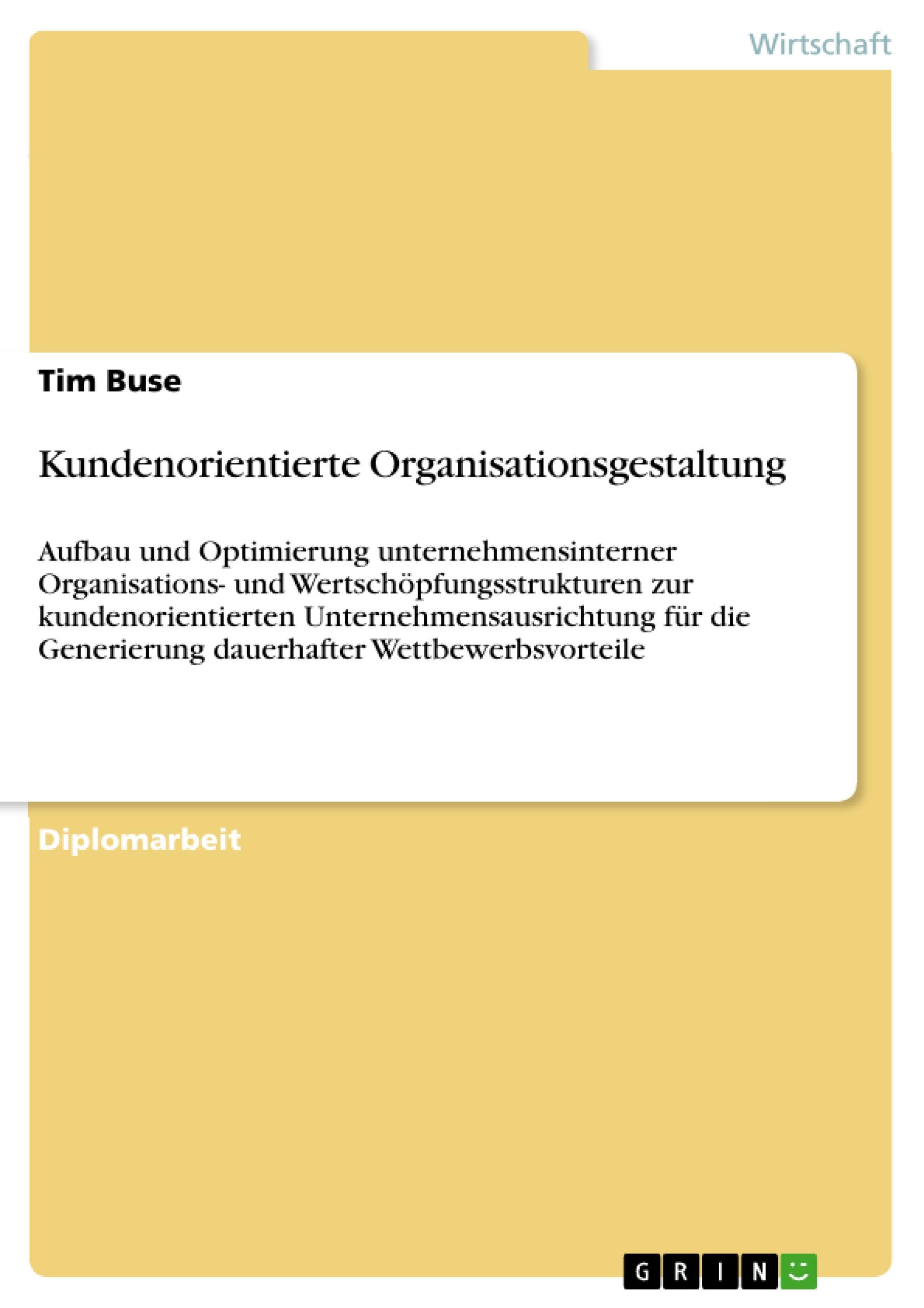 Kundenorientierte Organisationsgestaltung