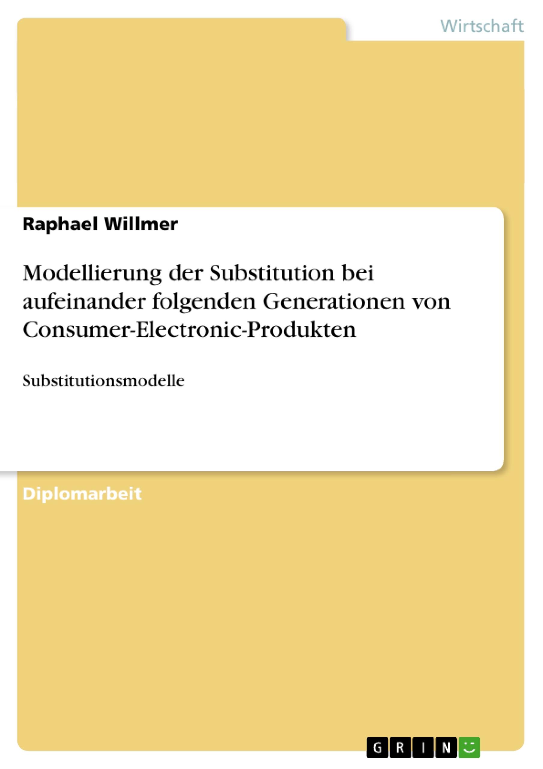 Modellierung der Substitution bei aufeinander folgenden Generationen von Consumer-Electronic-Produkten