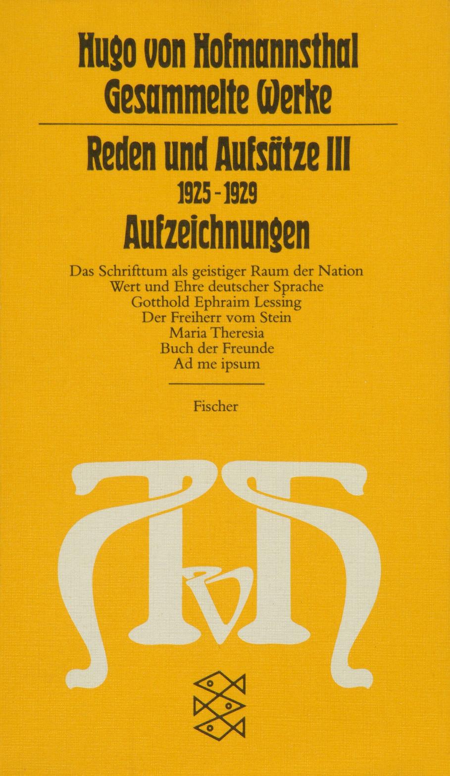 Reden und Aufsätze III