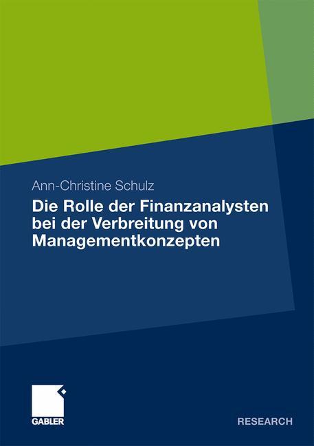 Die Rolle der Finanzanalysten bei der Verbreitung von Managementkonzepten