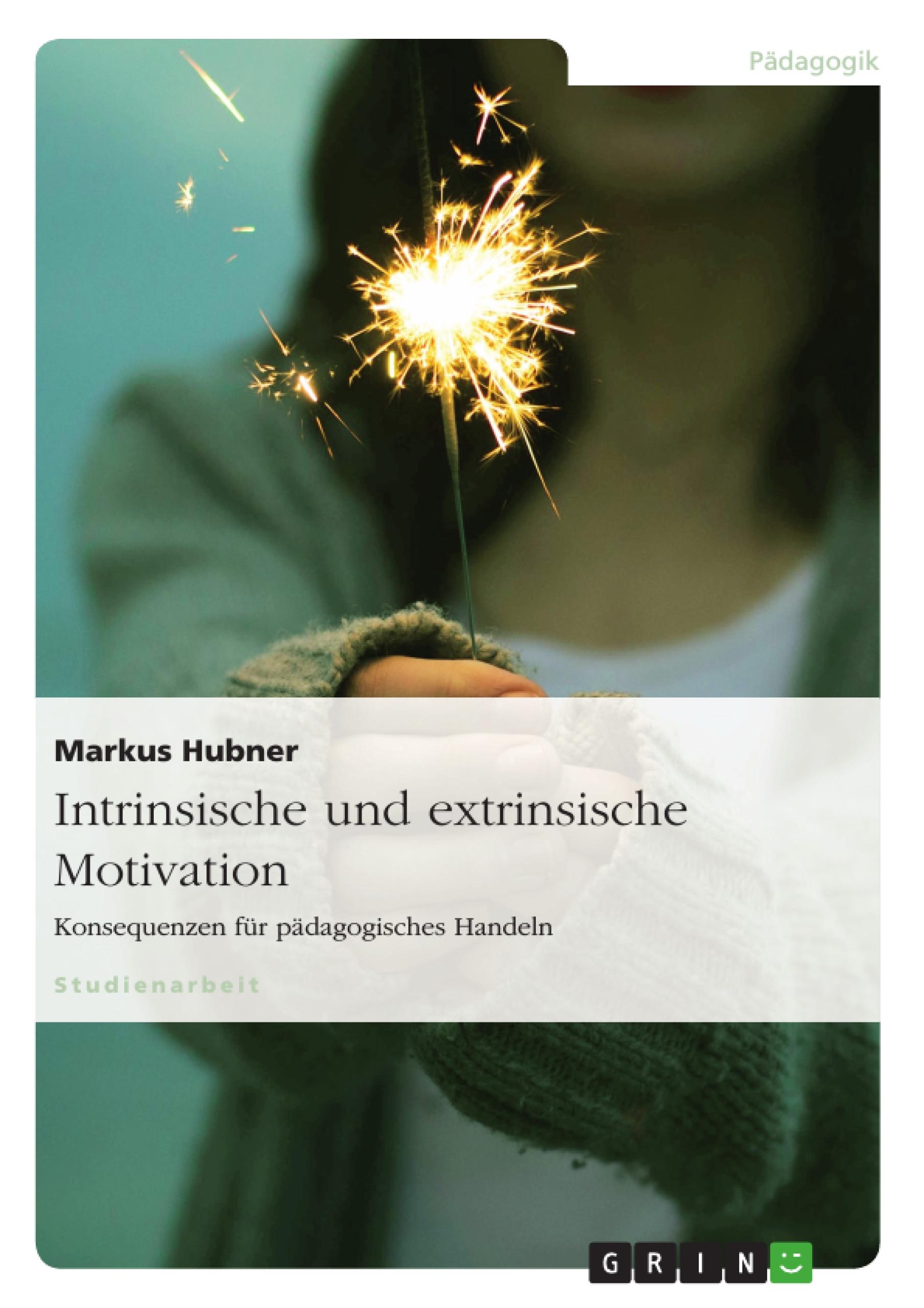 Intrinsische und extrinsische Motivation. Konsequenzen für pädagogisches Handeln