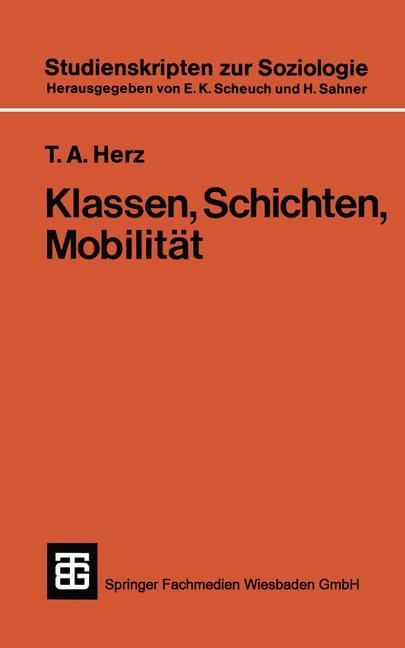 Klassen, Schichten, Mobilität