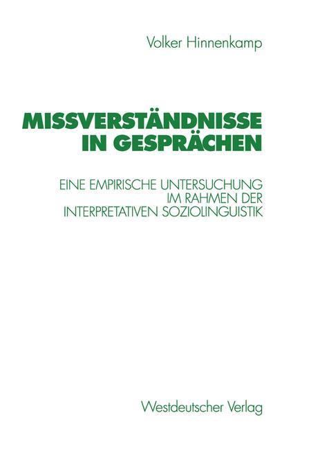 Mißverständnisse in Gesprächen