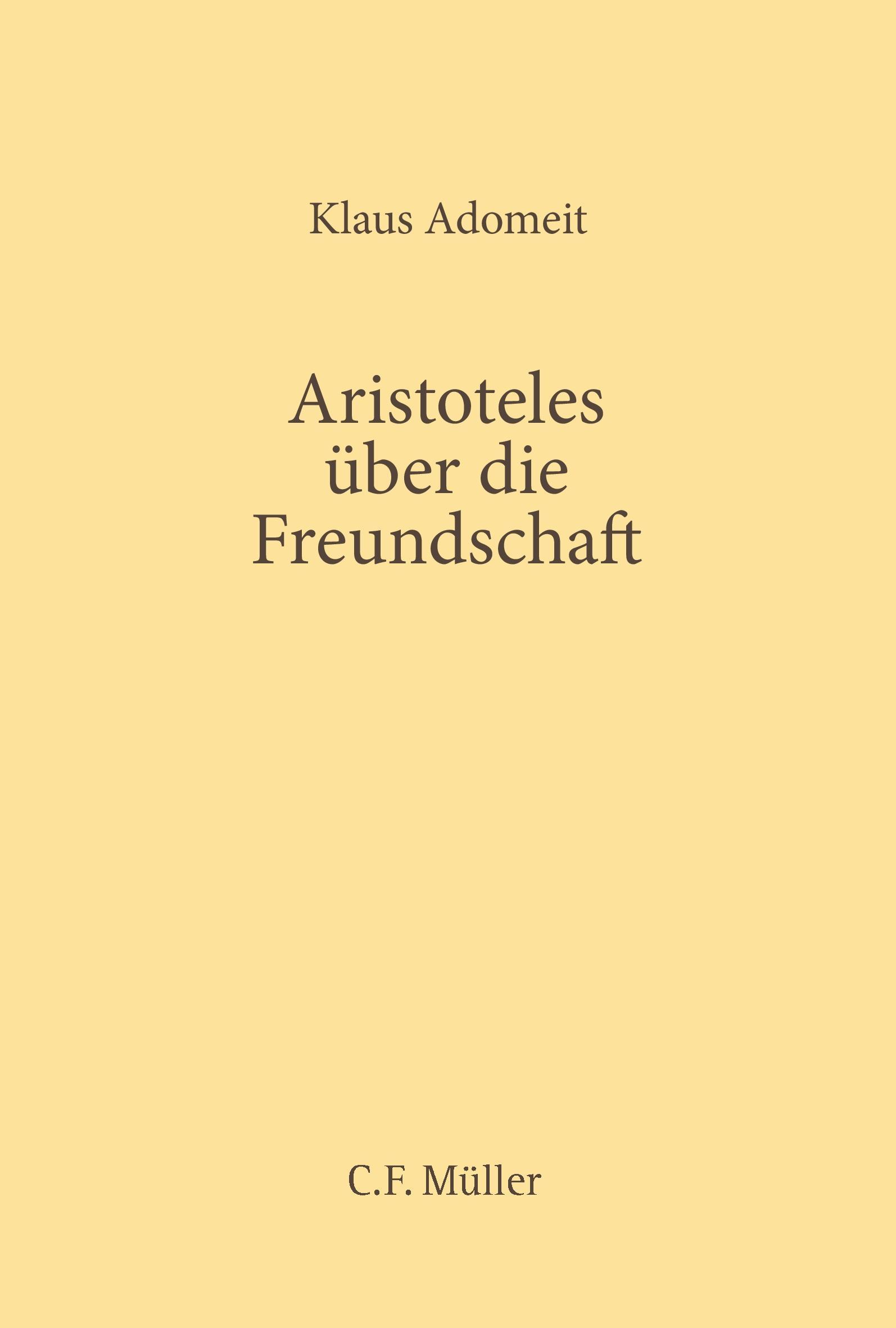 Aristoteles über die Freundschaft