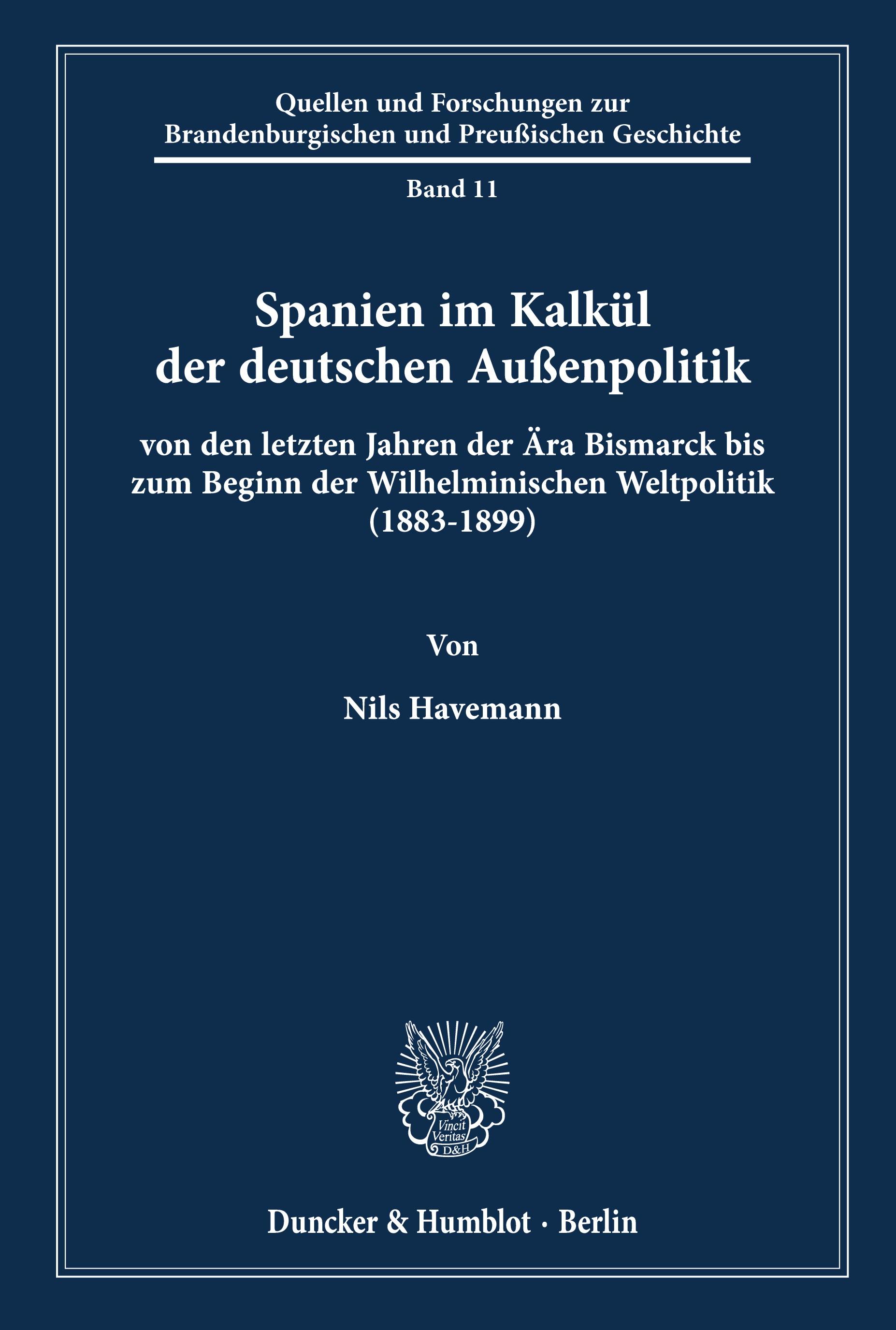 Spanien im Kalkül der deutschen Außenpolitik