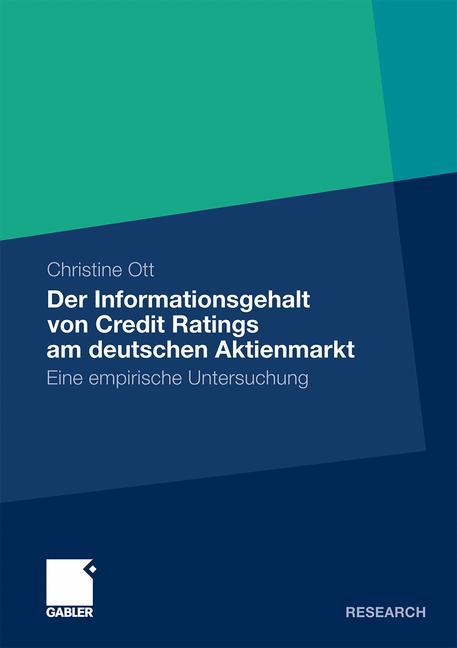 Der Informationsgehalt von Credit Ratings am deutschen Aktienmarkt