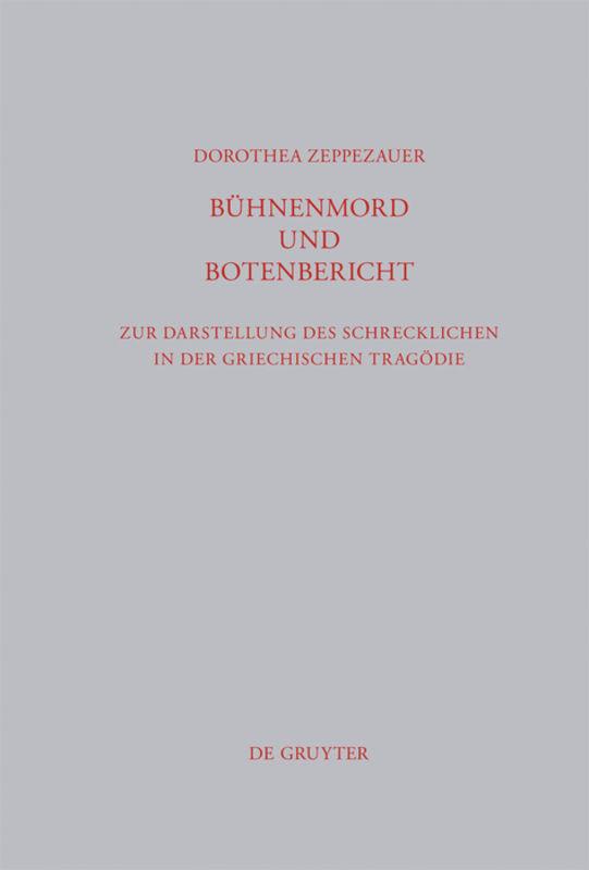 Bühnenmord und Botenbericht