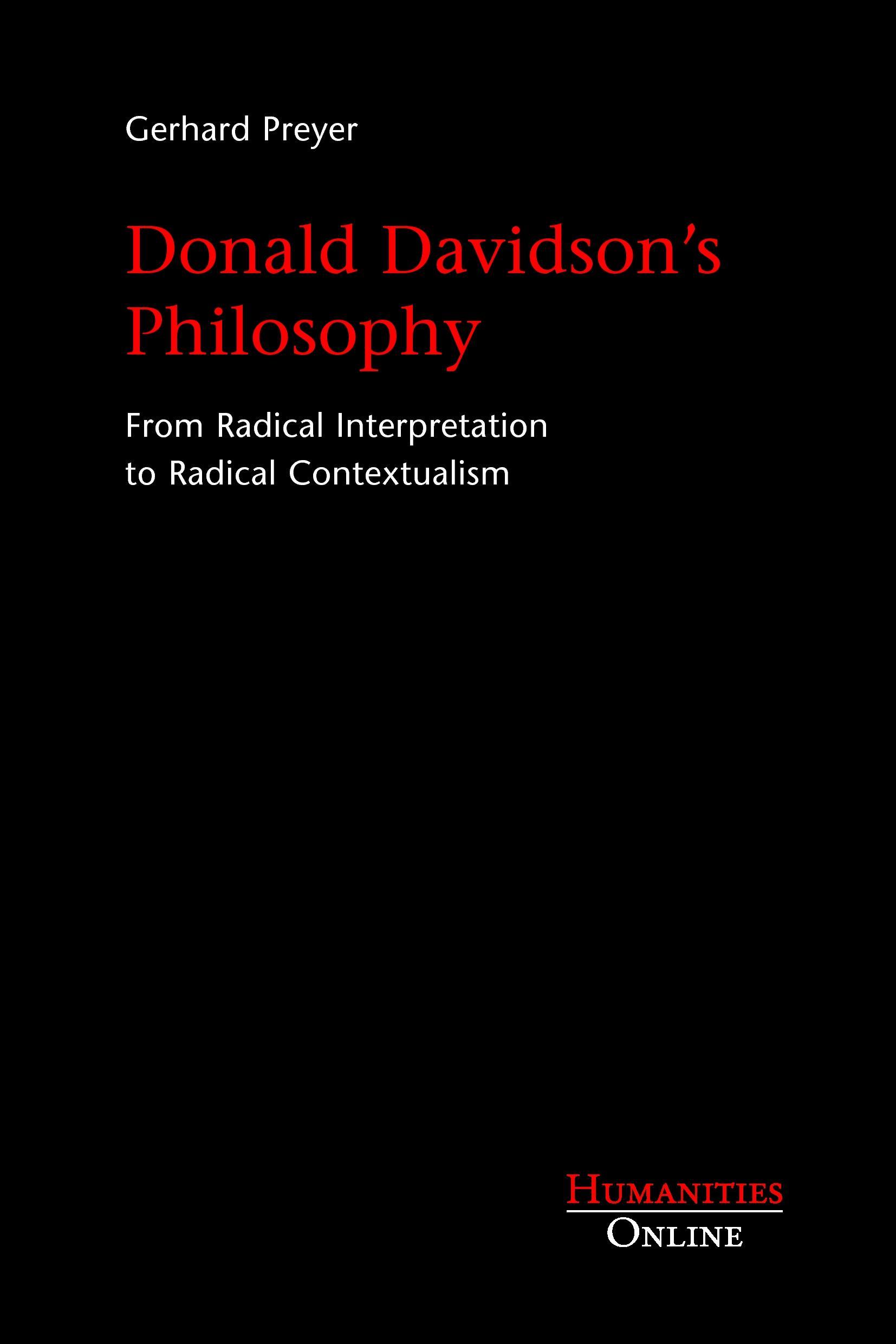 Donald Davidson's Philosophy