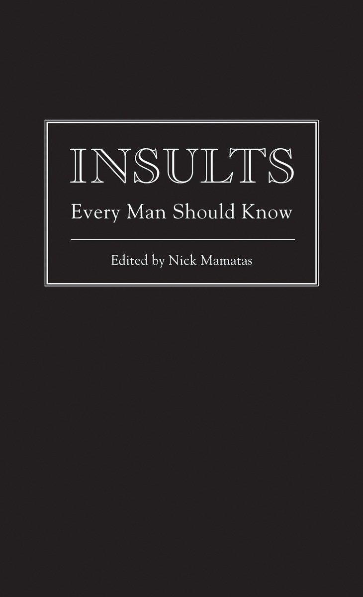 Insults Every Man Should Know