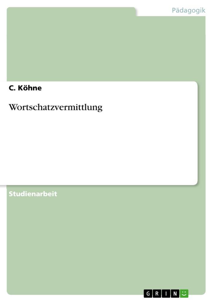 Wortschatzvermittlung