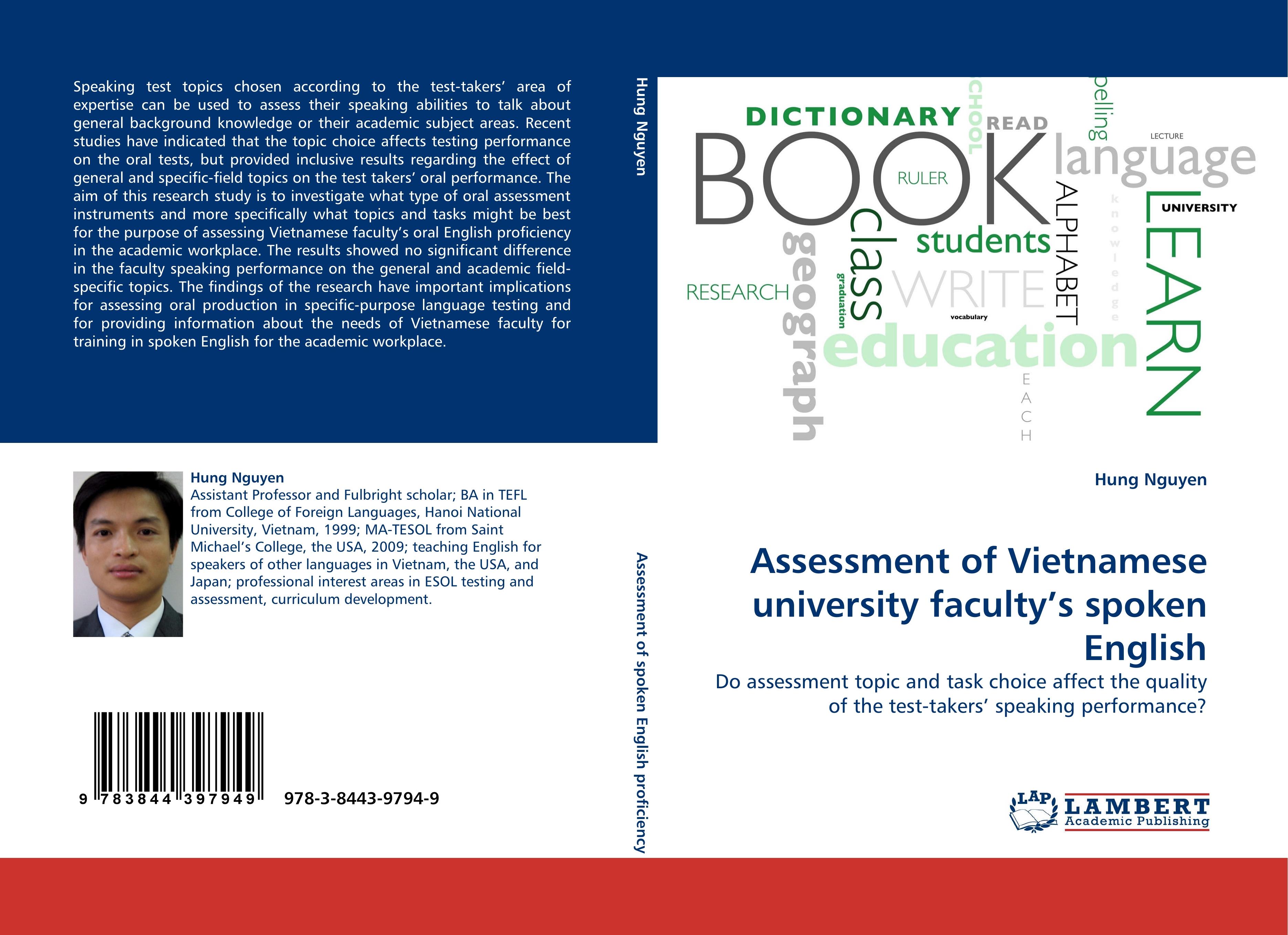 Assessment of Vietnamese university faculty's spoken English