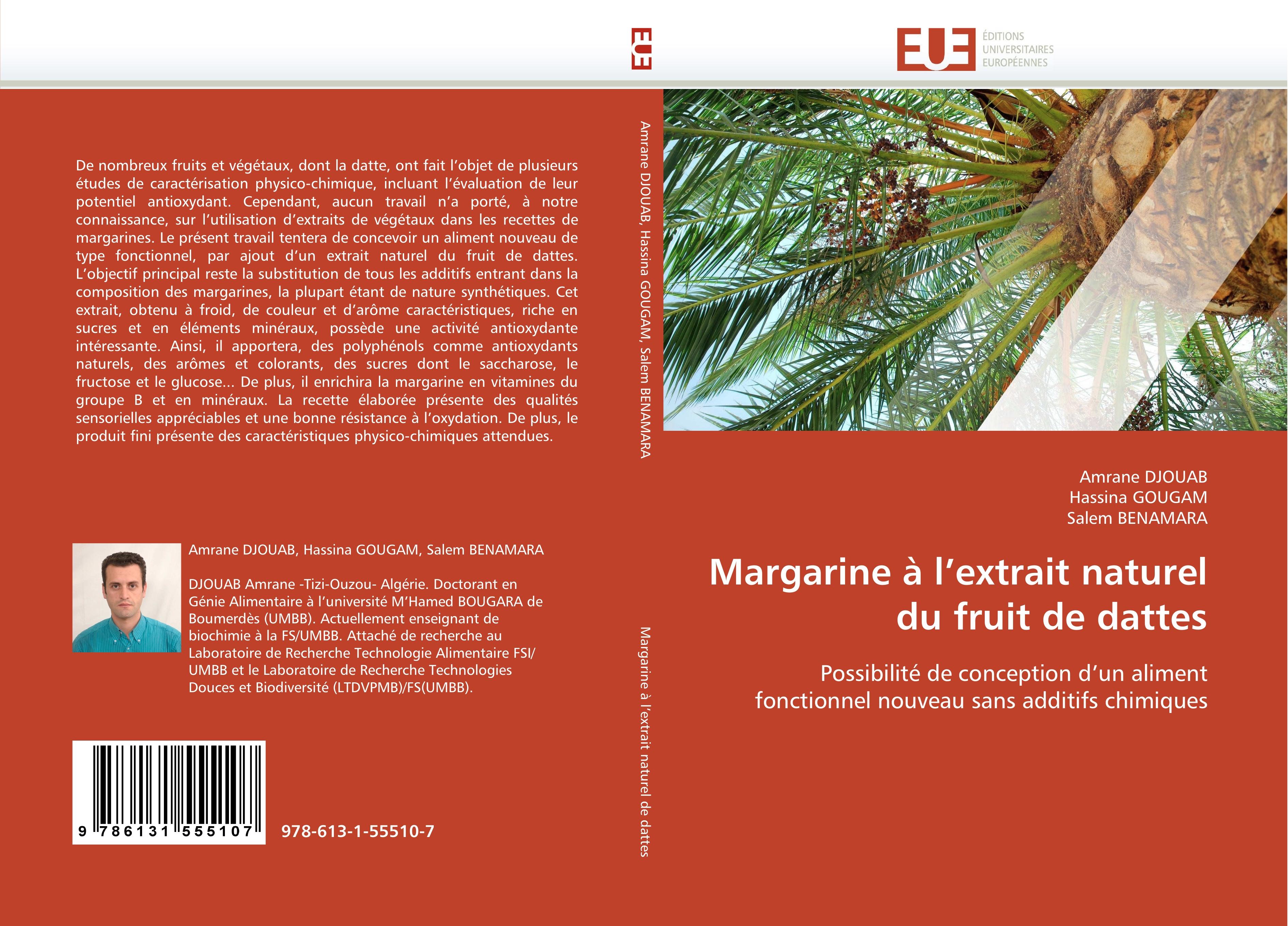 Margarine à l''extrait naturel du fruit de dattes