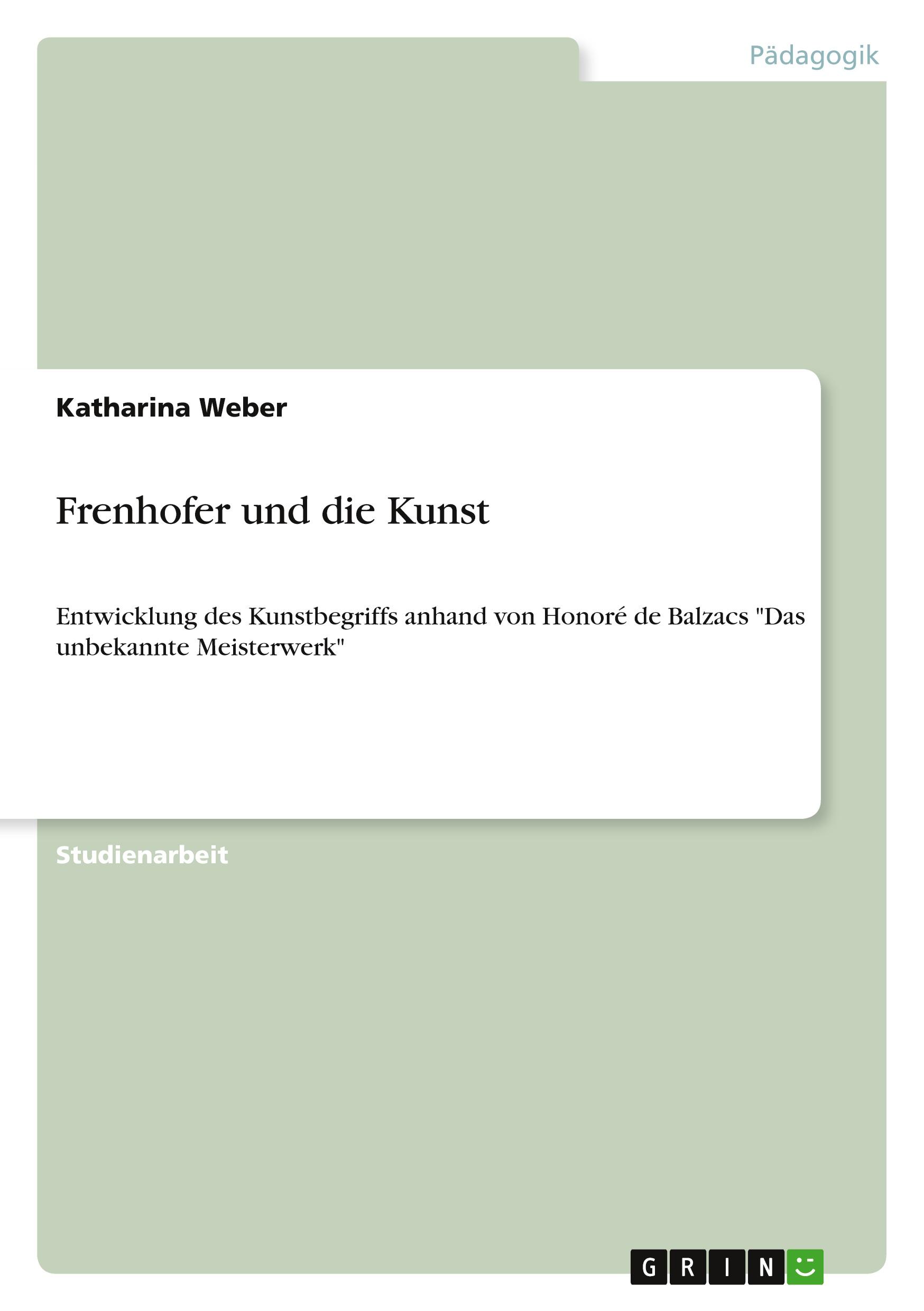 Frenhofer und die Kunst