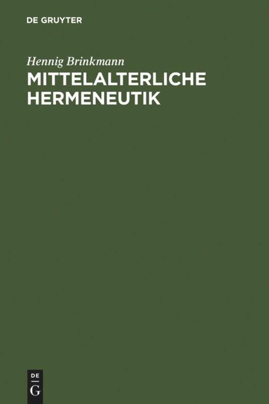 Mittelalterliche Hermeneutik