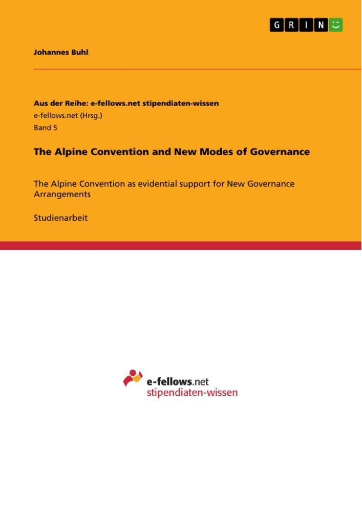 The Alpine Convention and New Modes of Governance