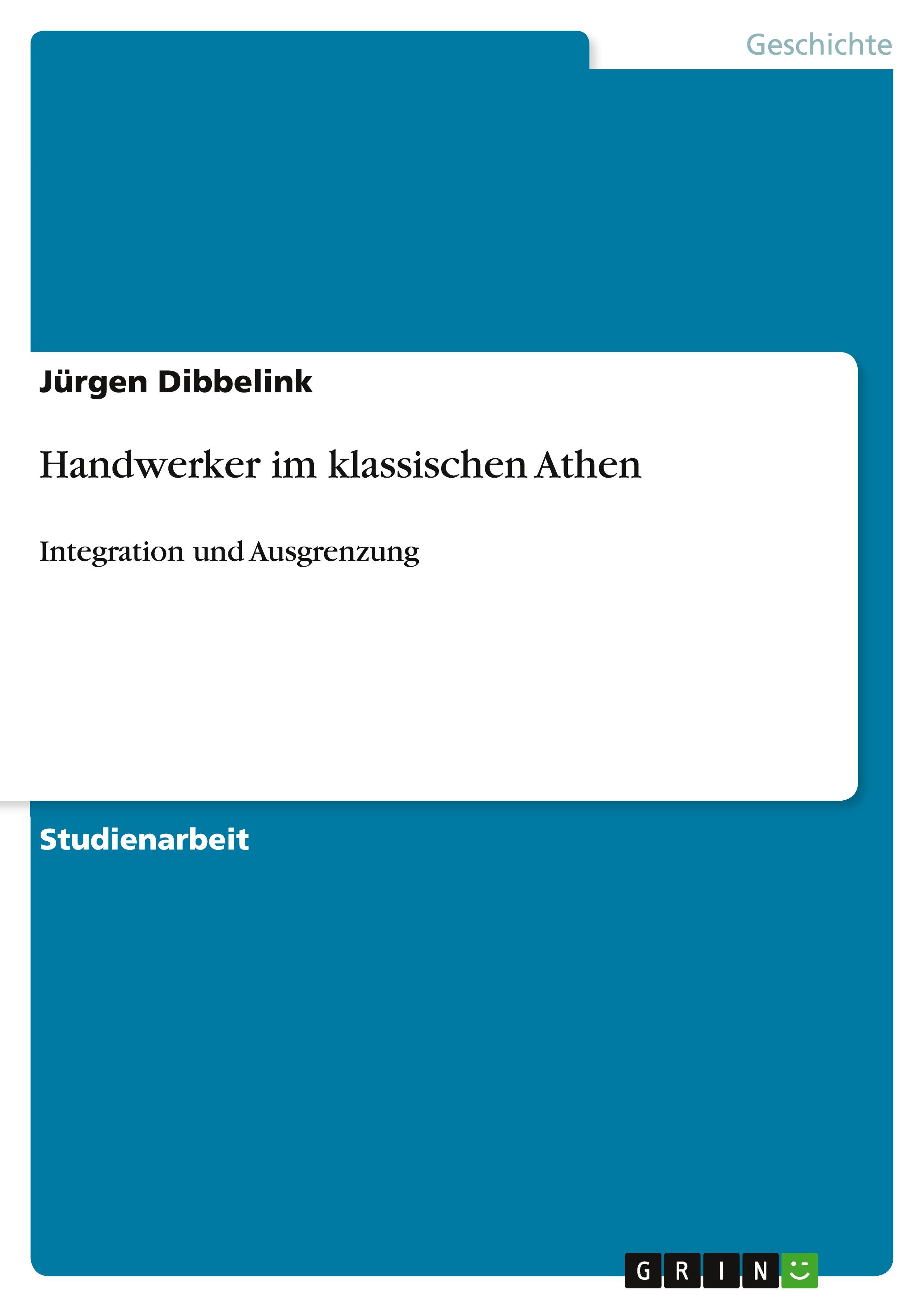 Handwerker im klassischen Athen