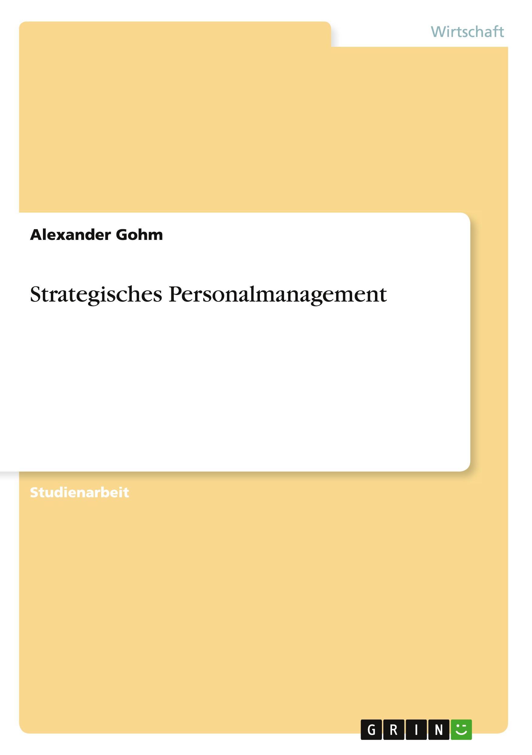 Strategisches Personalmanagement