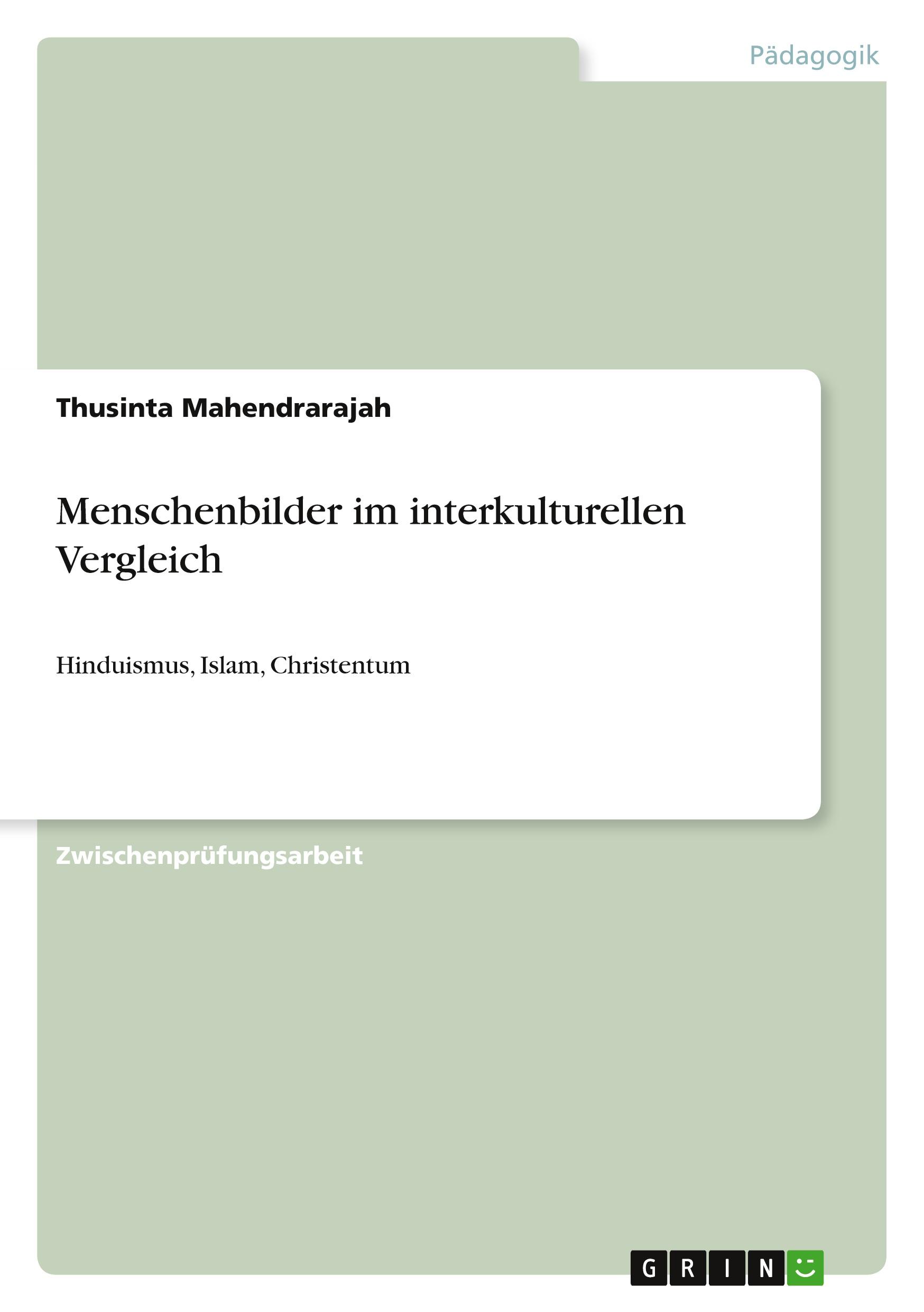 Menschenbilder im interkulturellen Vergleich