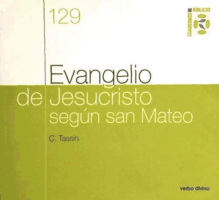 Evangelio de Jesucristo según San Mateo