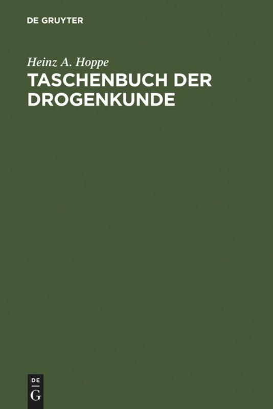 Taschenbuch der Drogenkunde