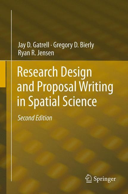 Research Design and Proposal Writing in Spatial Science