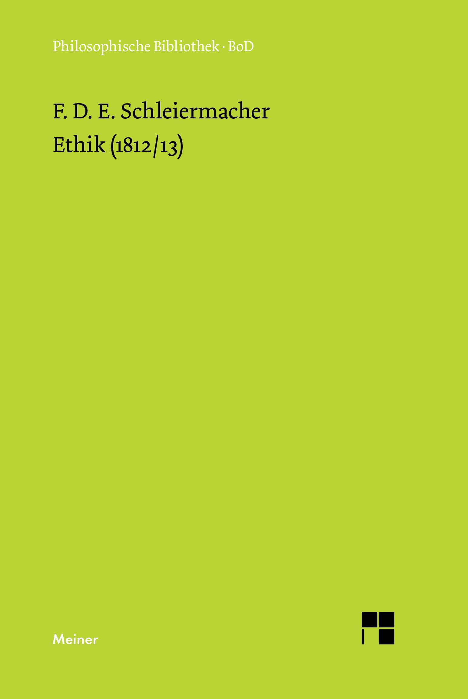 Ethik (1812/13)