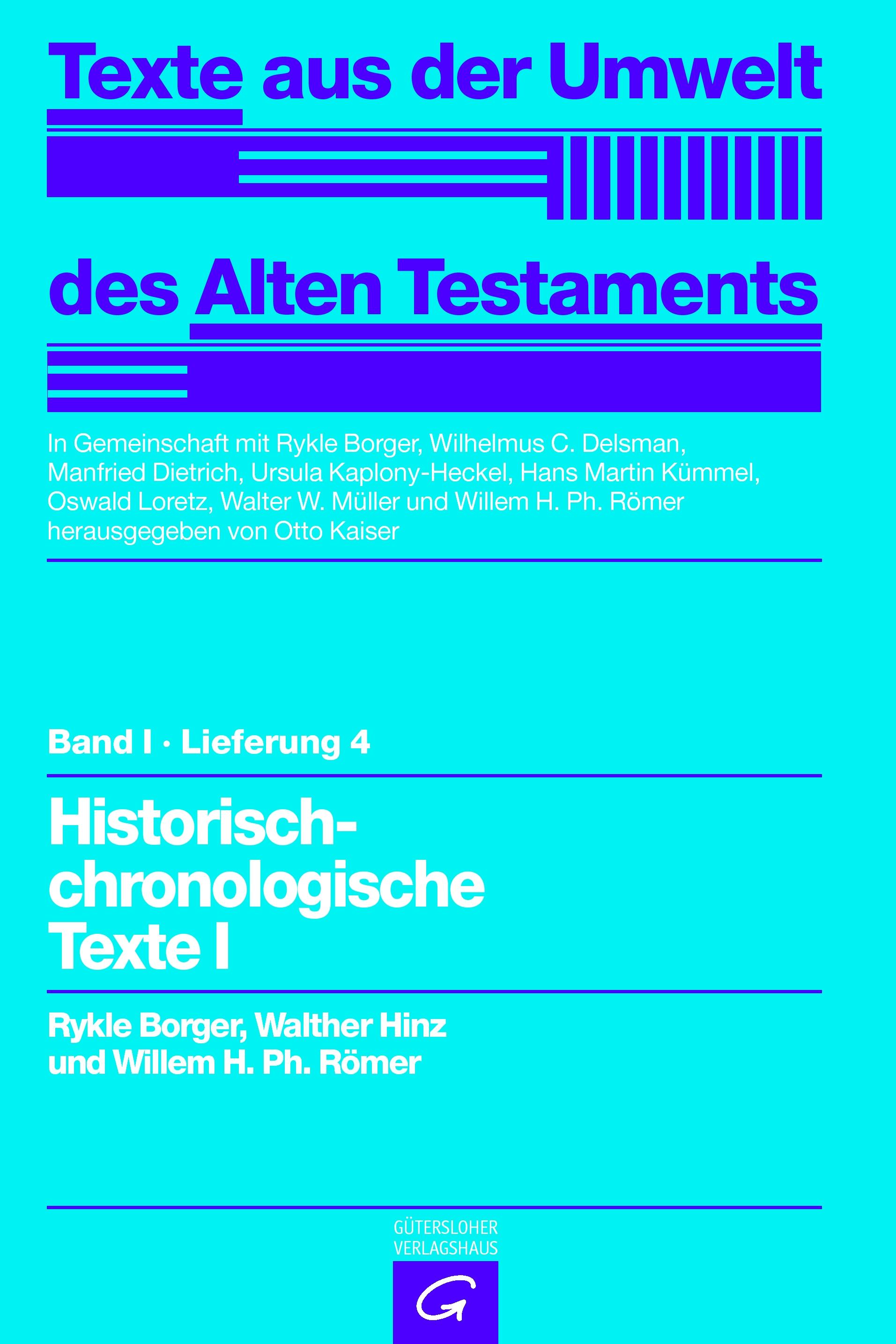 Historisch-chronologische Texte I