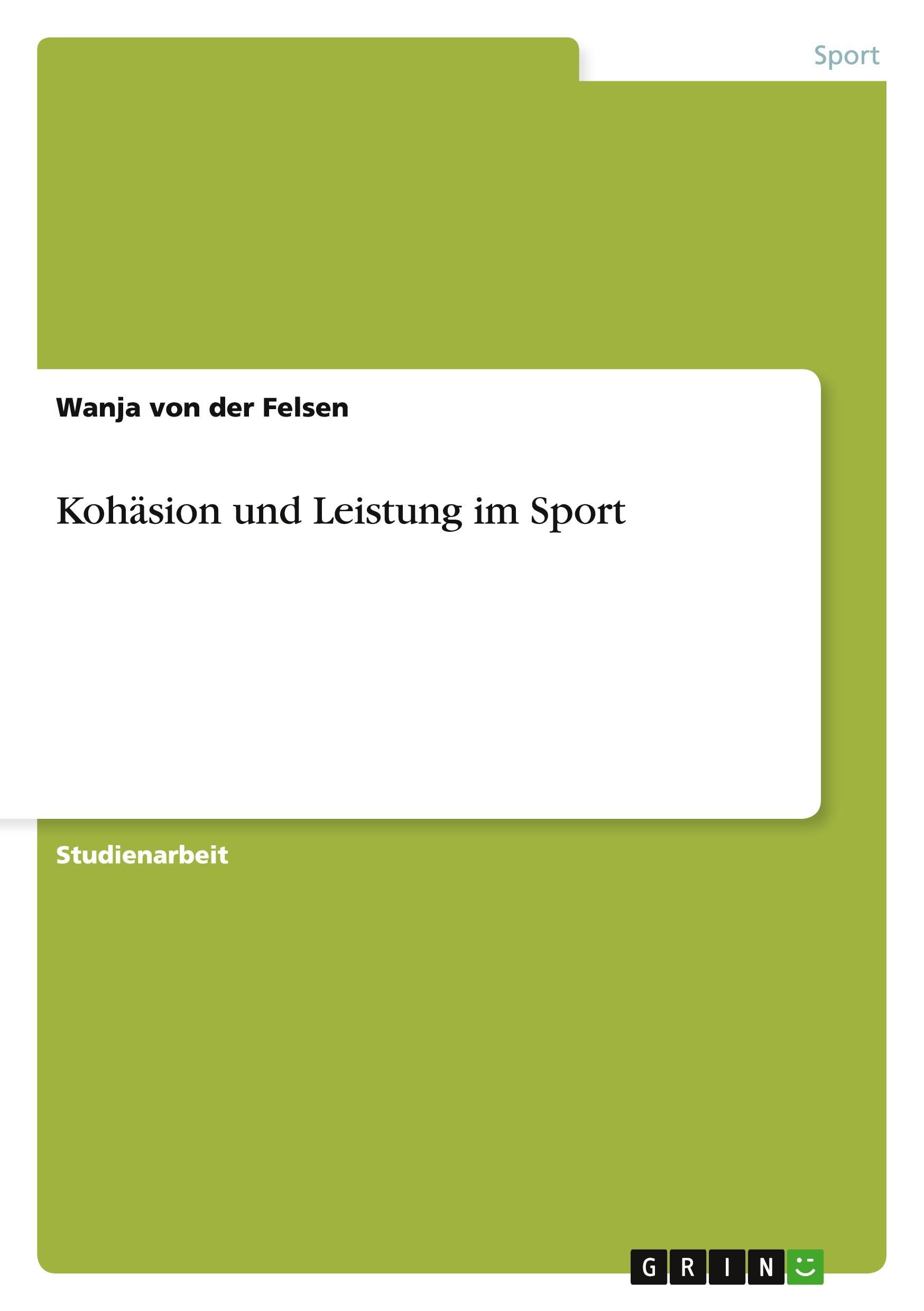 Kohäsion und Leistung im Sport