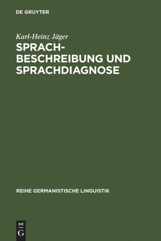 Sprachbeschreibung und Sprachdiagnose