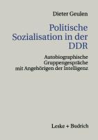 Politische Sozialisation in der DDR