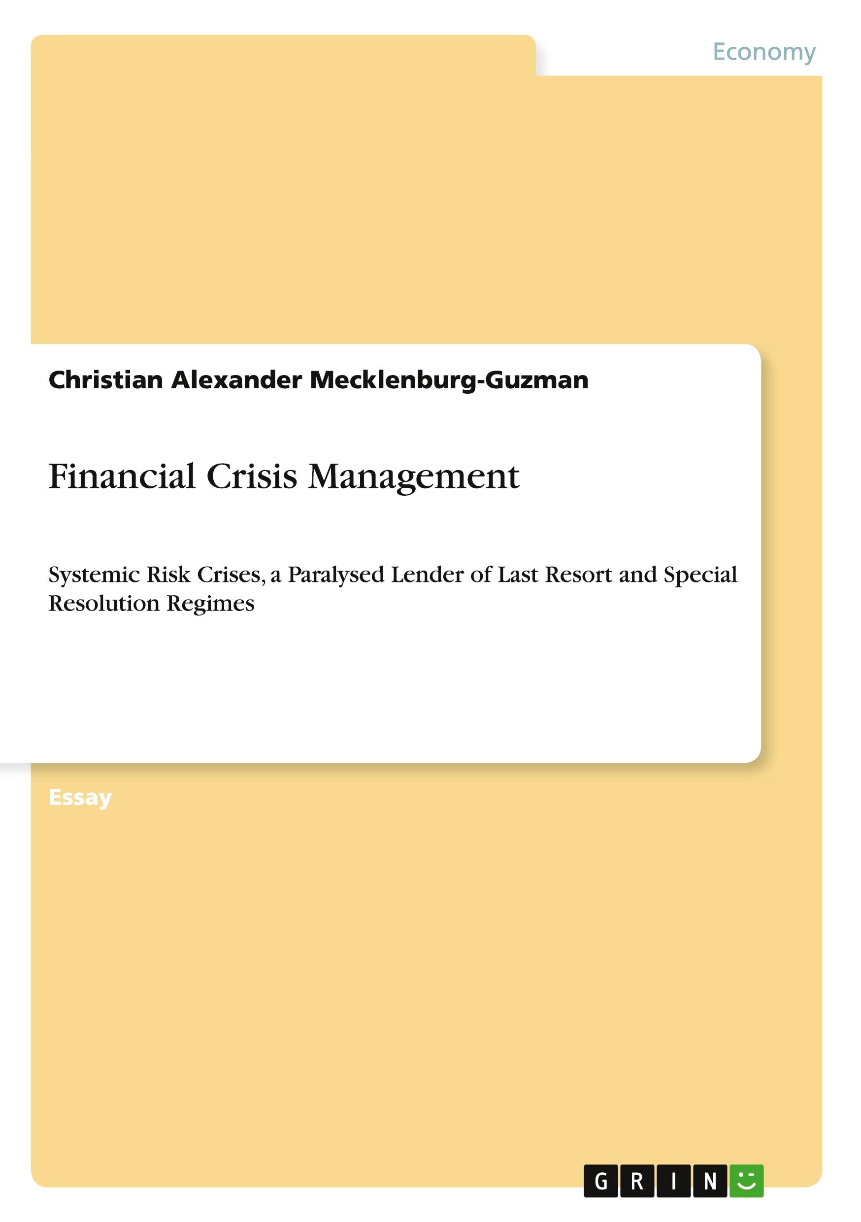 Financial Crisis Management