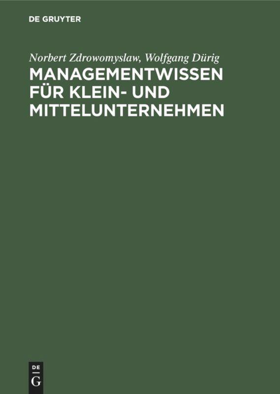 Managementwissen für Klein- und Mittelunternehmen