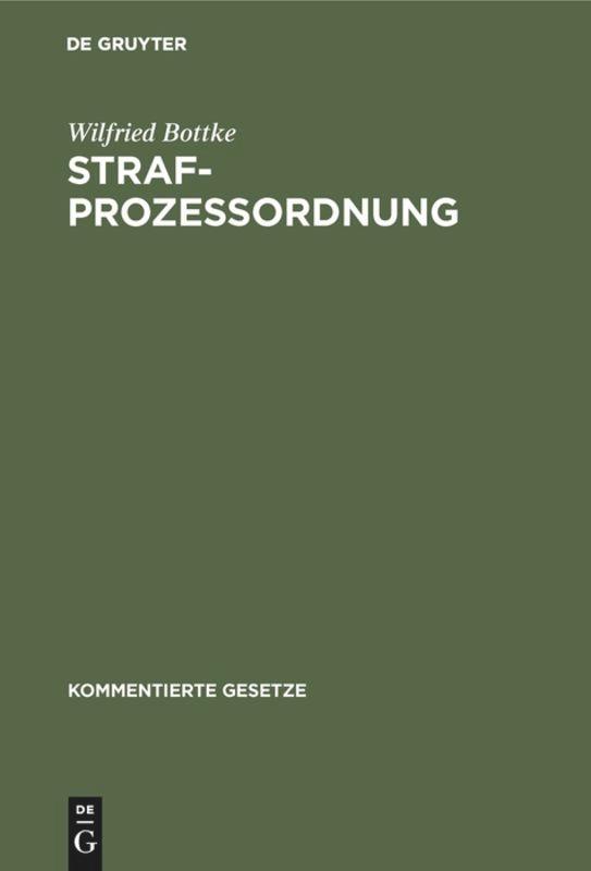 Strafprozessordnung