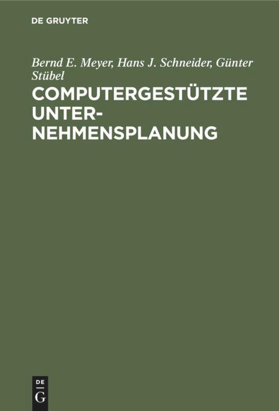 Computergestützte Unternehmensplanung