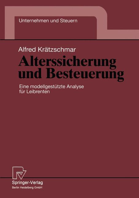 Alterssicherung und Besteuerung