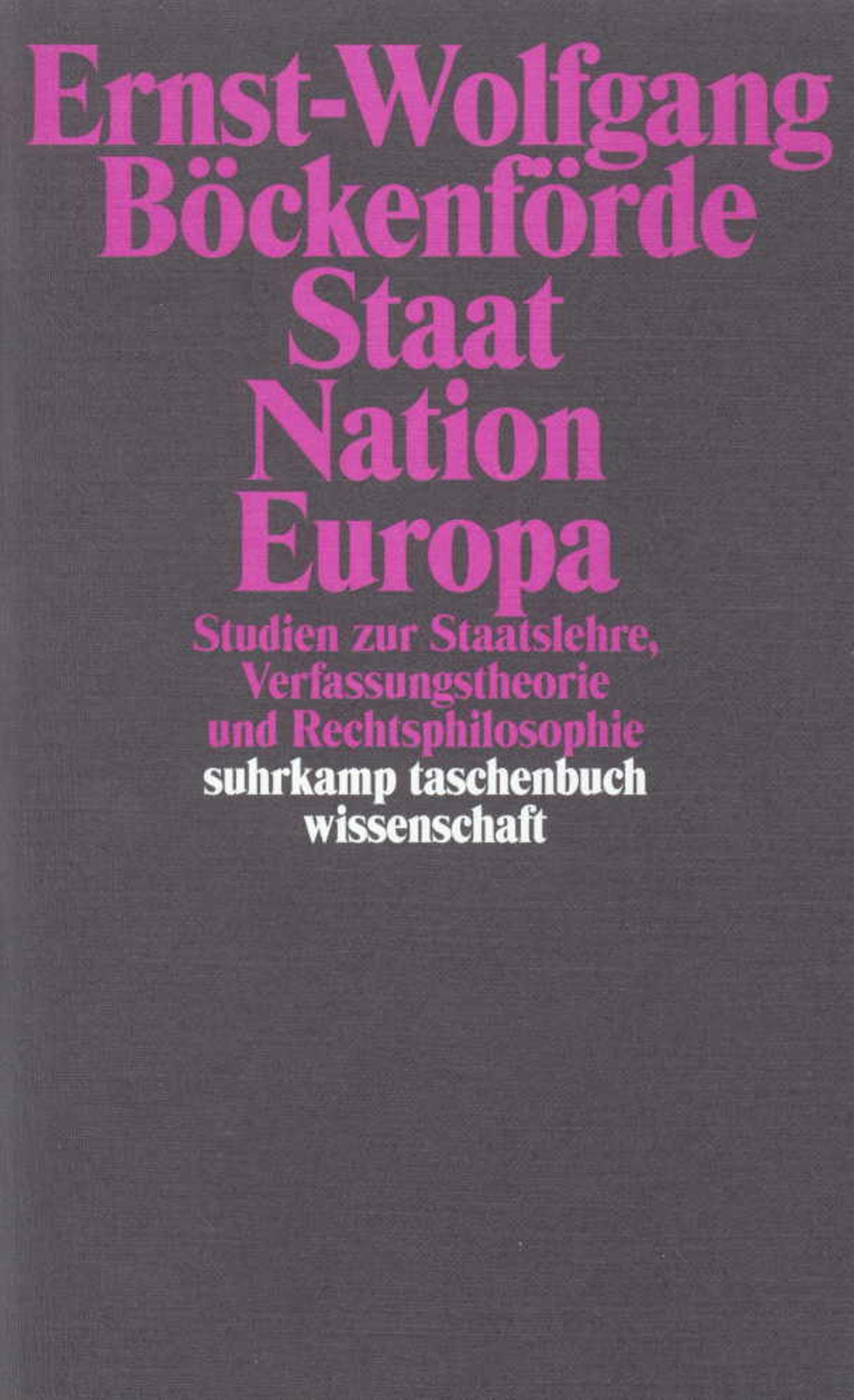 Staat, Nation, Europa