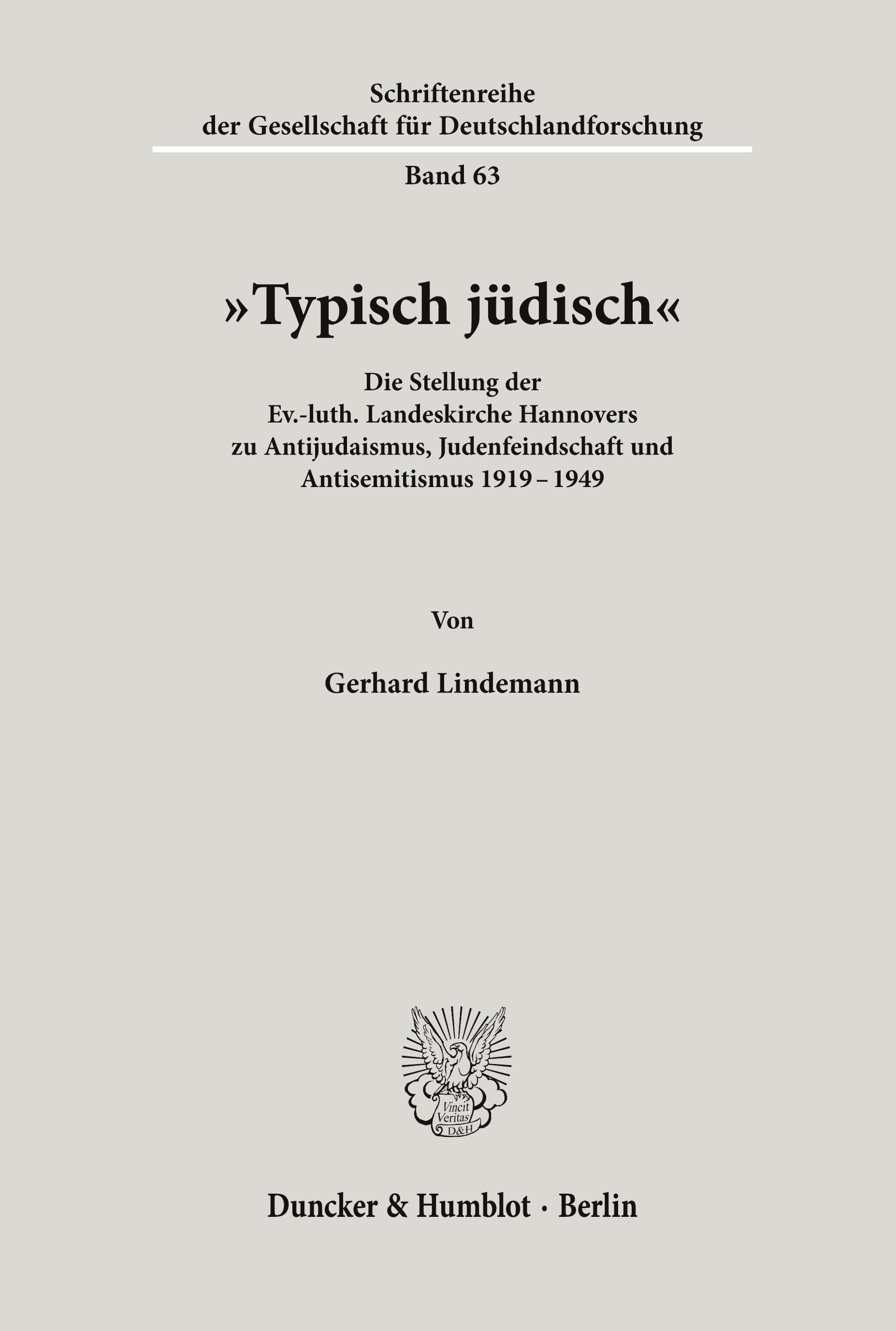 "Typisch jüdisch«.