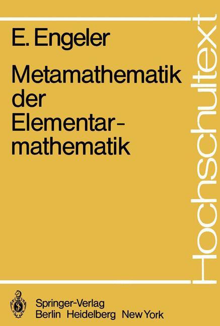 Metamathematik der Elementarmathematik