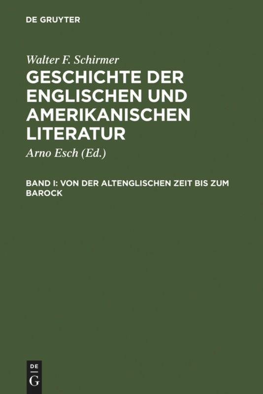 Von der altenglischen Zeit bis zum Barock