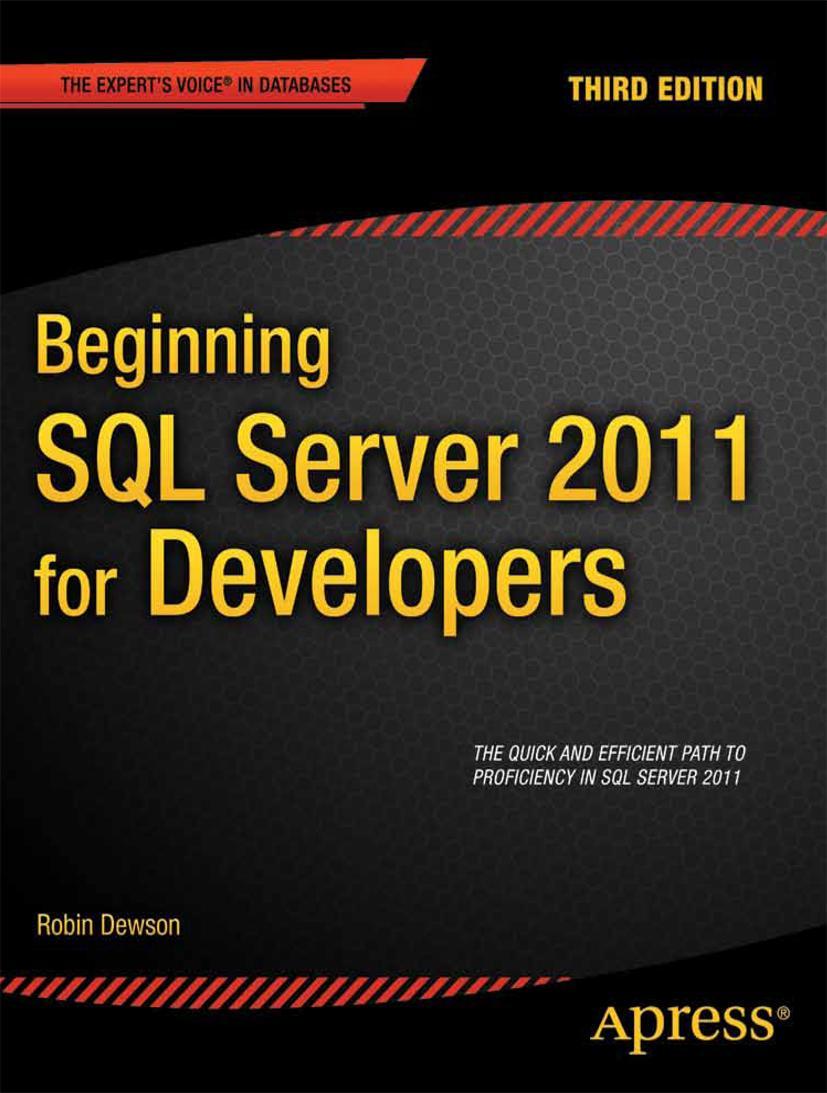 Beginning SQL Server 2012 for Developers