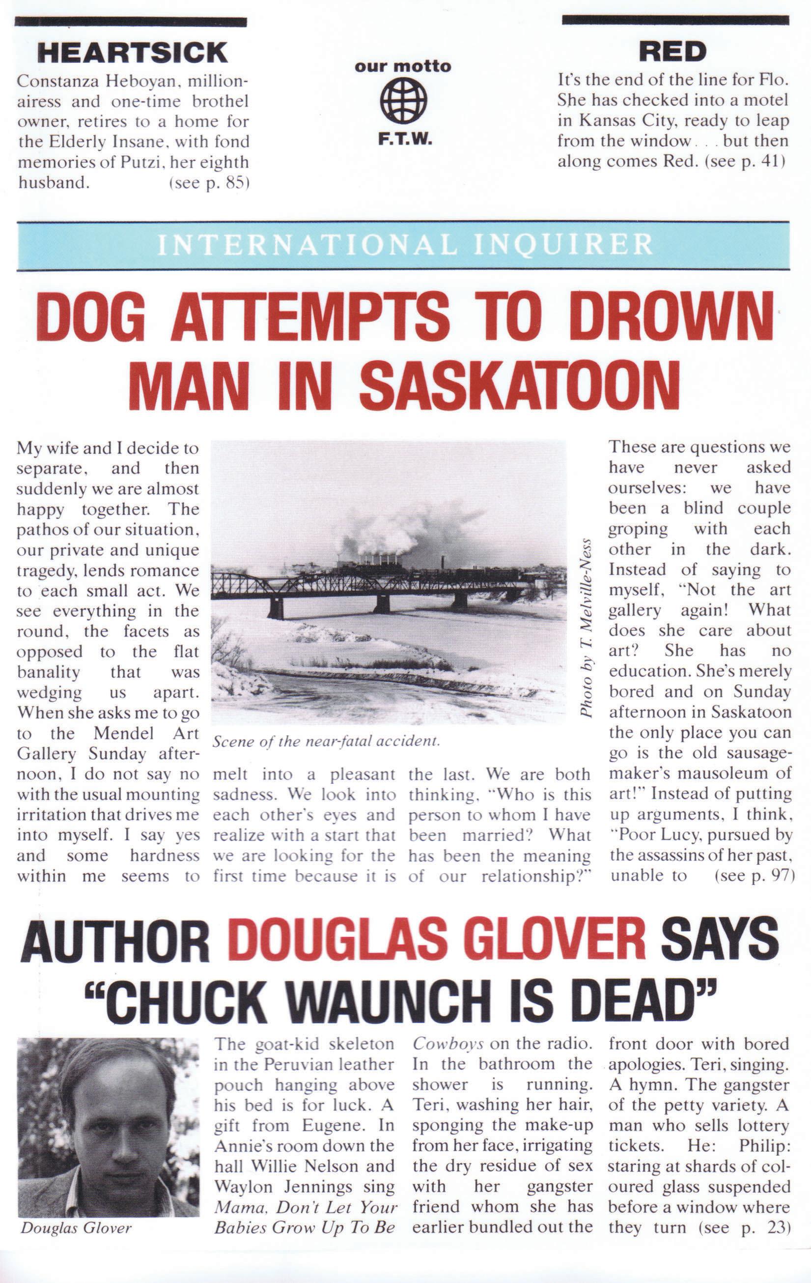 Dog Attempts to Drown Man in Saskatoon