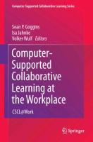 Computer-Supported Collaborative Learning at the Workplace