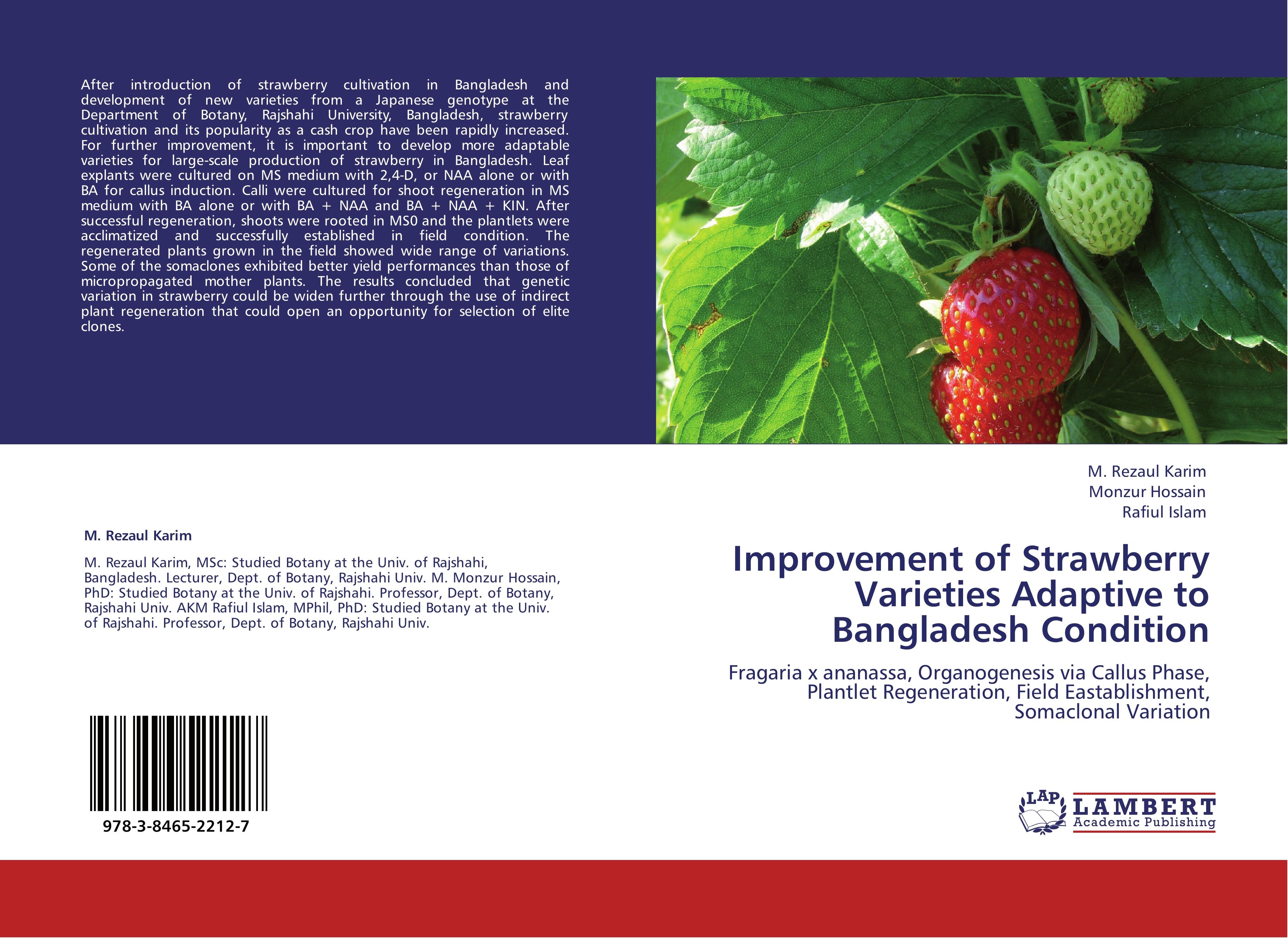 Improvement of Strawberry Varieties Adaptive to Bangladesh Condition