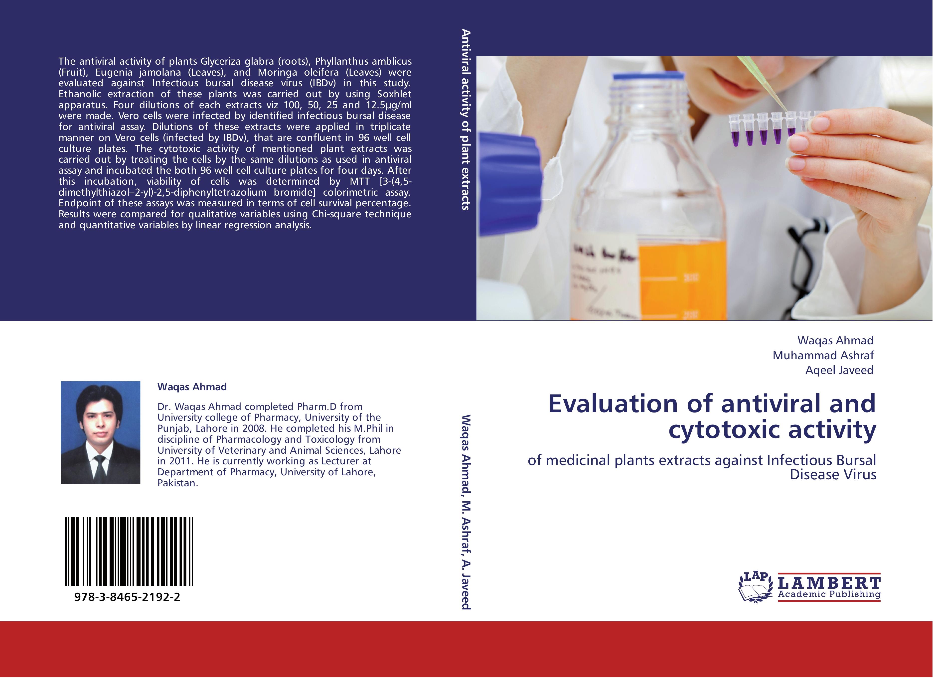 Evaluation of antiviral and cytotoxic activity